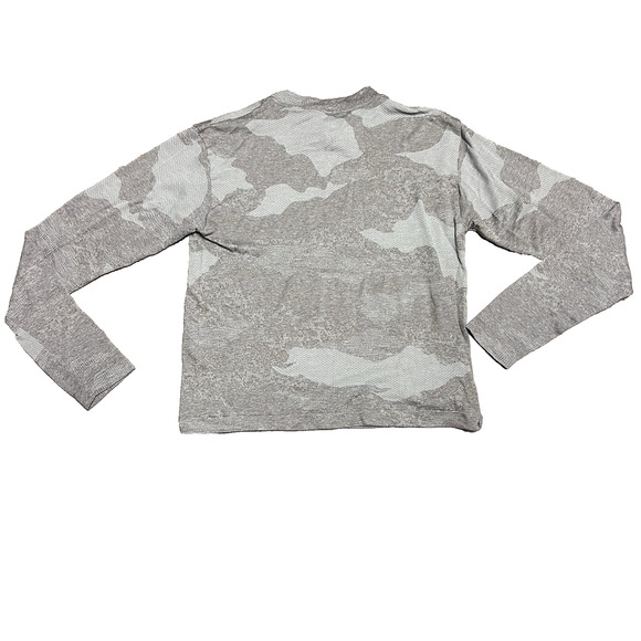 Gymshark Women's Adapt Gray & Tan Camo Seamless Long Sleeve Top - Size XS - Picture 6 of 8